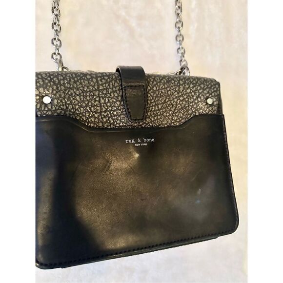 Rag and bone enfield chain black bag - Picture 5 of 8